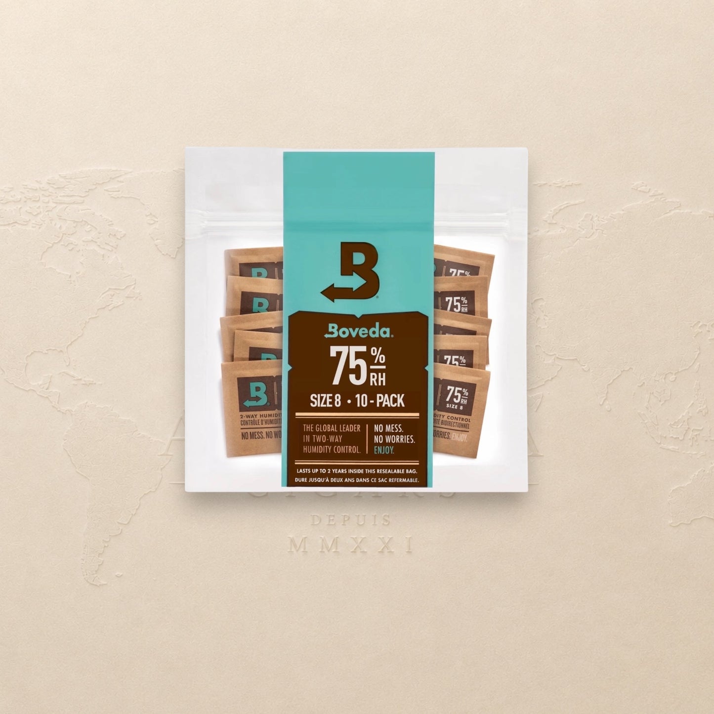 Boveda Size 8 For Travel - Small Humidors 75 RH
