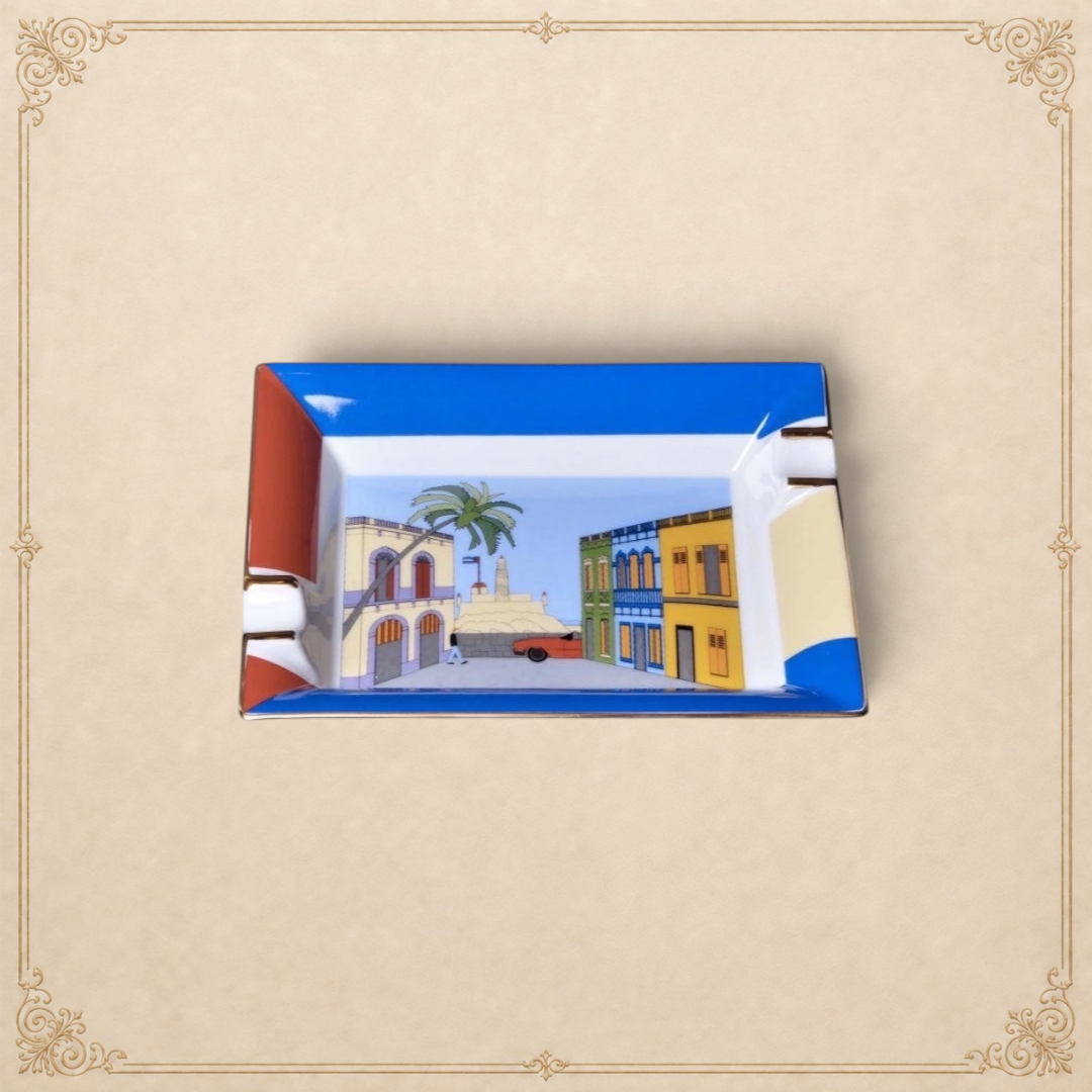 Elle Blue Casa Cubana – Porcelain Ashtray