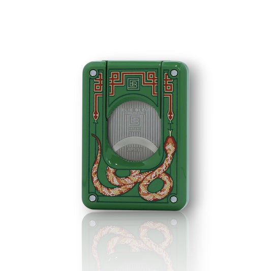 Elle Blue  Lacquered Double Blade Cigar Cutter – Snake