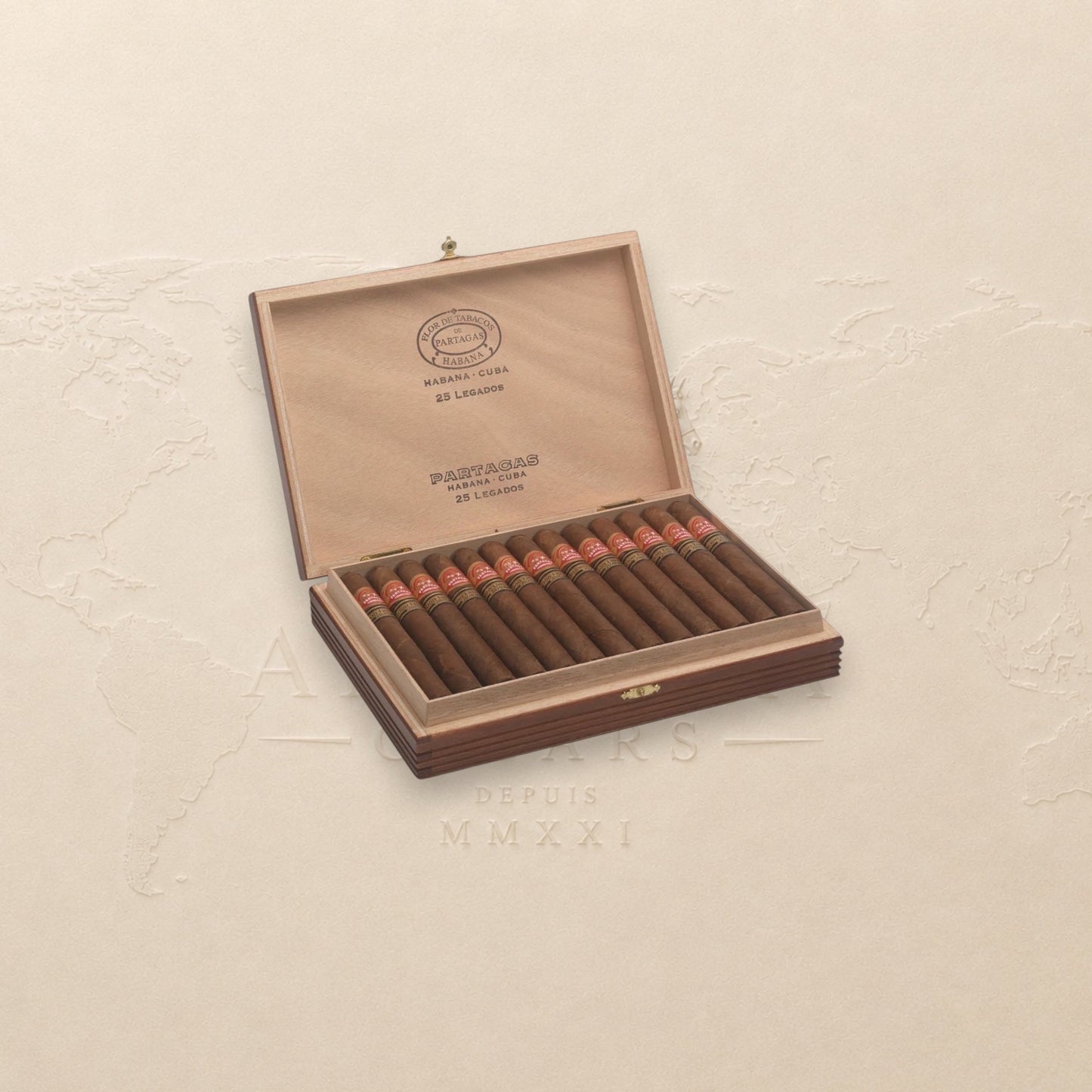 Partagás Legados Limited Edition 2020 Cuban cigar with rich cedar, cocoa, espresso and spice notes.