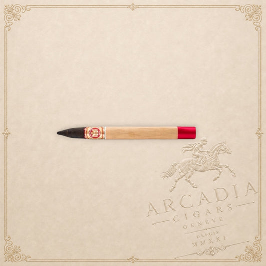 Arcadia Cigars Arturo Fuente Añejo Tres Ocho 8-8-8 cigar with a dark Connecticut Broadleaf Maduro wrapper