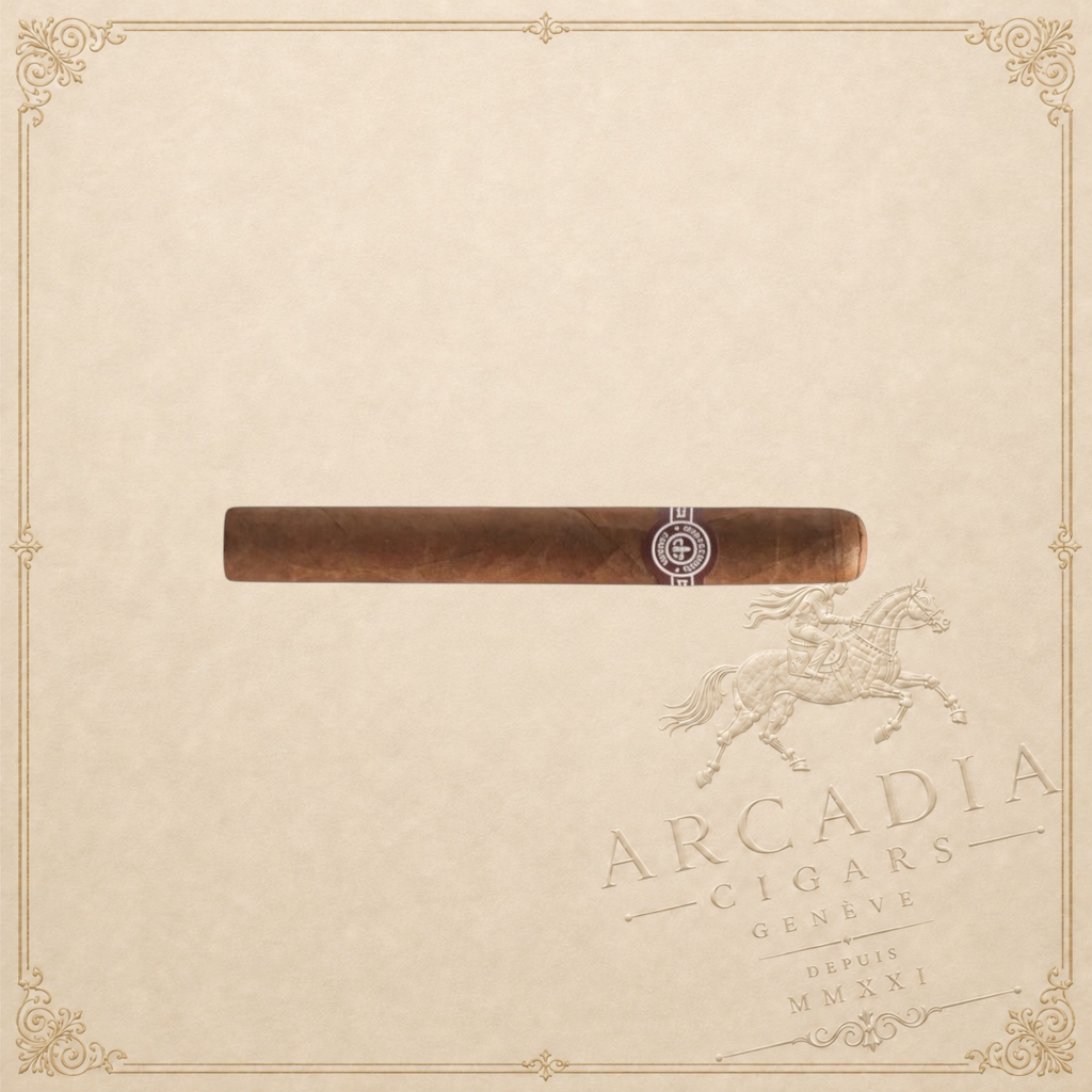 Arcadia Cigars Montecristo No. 4 petit corona cigar with wood, cocoa, and spice notes.