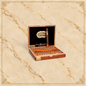 Arcadia Cigars Arturo Fuente Casa Fuente Churchill cigars in a wooden box with orange bands and gold branding