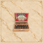 Arcadia Cigars Arturo Fuente Hemingway Short Story cigars in an open wooden box with decorative red interior label
