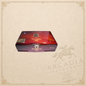Arcadia Cigars Arturo Fuente OpusX Robusto cigar box in a polished dark wood finish with gold branding details.