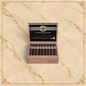 Arcadia Cigars box of AVO Classic Maduro Robusto cigars with dark Connecticut Broadleaf wrappers in an open wooden box