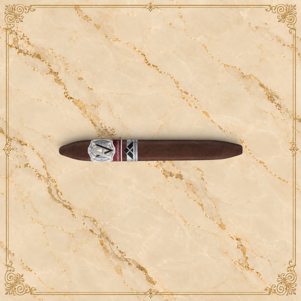 Arcadia Cigars AVO Syncro 10th Anniversary box-pressed Diademas Finas cigar with an Ecuadorian wrapper