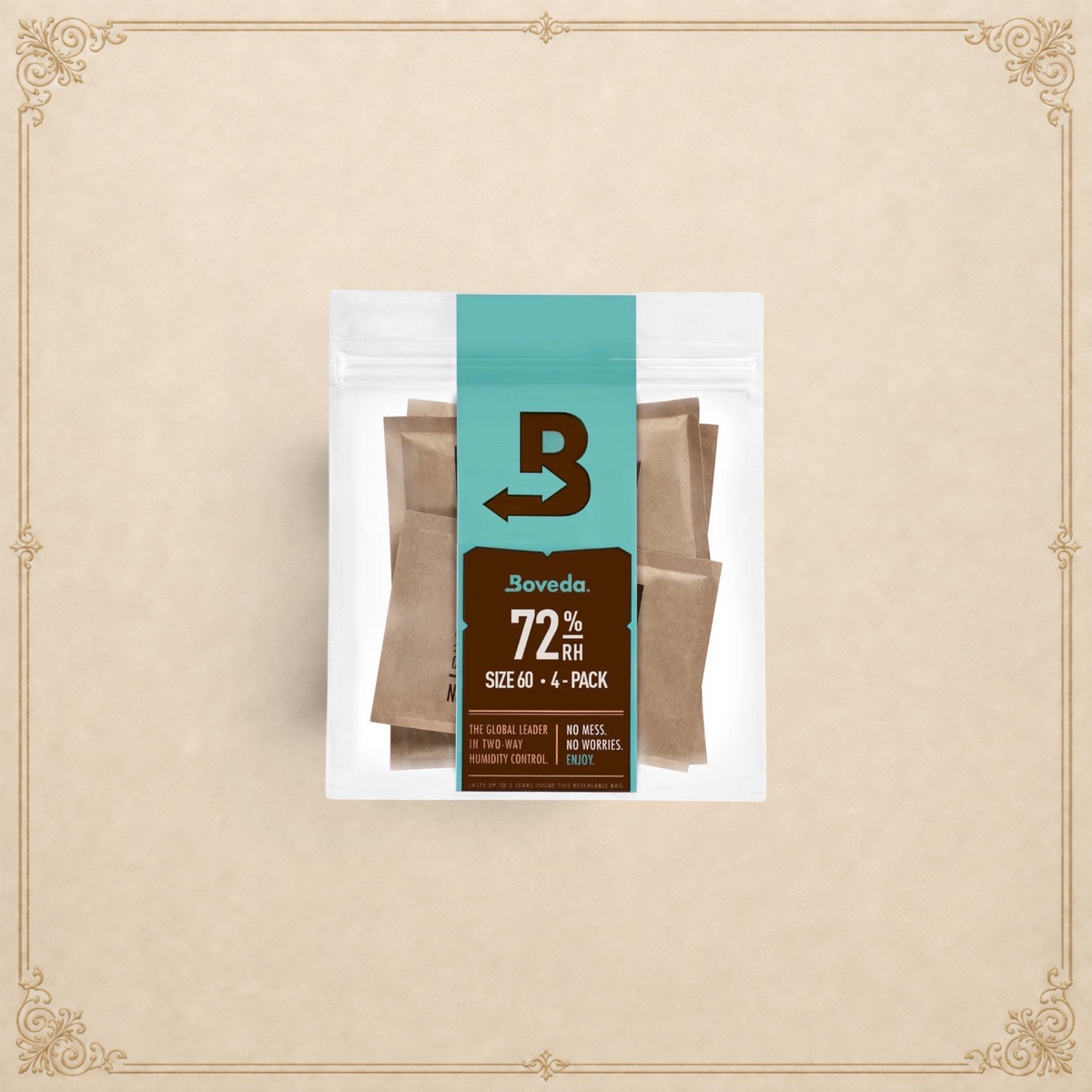 Boveda Size 60 For Most Humidors 72 RH Pack of 4