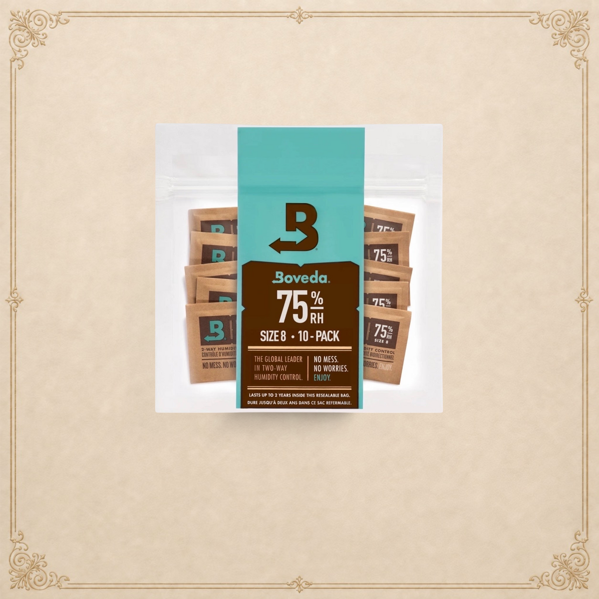 Boveda Size 8 For Travel - Small Humidors 75 RH