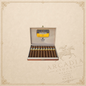Arcadia Cigars box of ten Cohiba Ambar cigars with signature yellow and black bands in a wooden presentation case