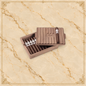 Arcadia Cigars Davidoff Chef's Edition 2025 Toro cigars in a wooden box with a ribbed lid on a textured background.
