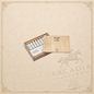 Arcadia Cigars Davidoff Signature Tubos 2000 cigars in an open wooden box on a textured beige background