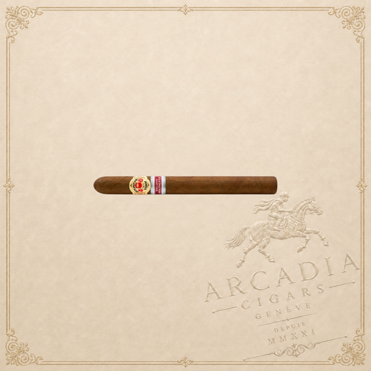 Arcadia Cigars Diplomaticos Bushido 2014 Asia Pacifico cigar with ornate band on a textured world map background
