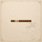 Arcadia Cigars Diplomaticos Bushido 2014 Asia Pacifico cigar with ornate band on a textured world map background