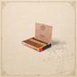 Arcadia Cigars box of El Rey del Mundo Serie B No. 2 2019 Brazil robusto cigars with branded bands and wooden casing