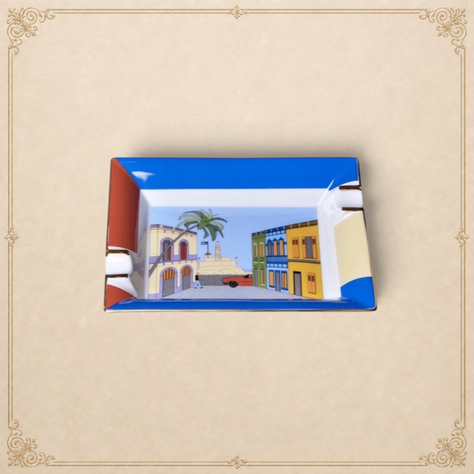 Elle Blue Casa Cubana – Porcelain Ashtray