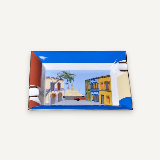 Elle Blue Casa Cubana – Porcelain Ashtray