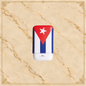 Elle Blue Cuban Flag Cigar Case – 3 Cigars Caliber 27