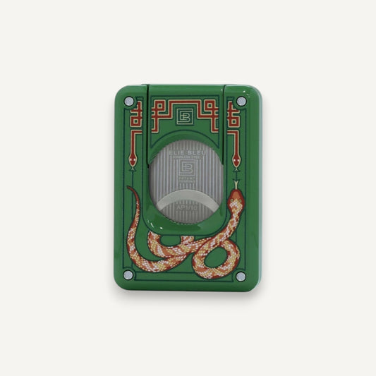 Elle Blue  Lacquered Double Blade Cigar Cutter – Snake