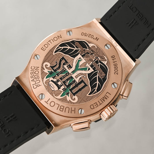 Hublot Classic Fusion Chronograph Arturo Fuente King Gold - Back