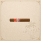 Arcadia Cigars Juan Lopez Malecon 2015 Andorra robusto extra cigar with detailed red and gold band on cream background