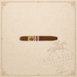 Arcadia Cigars La Gloria Cubana Britanicas Extra 2017 Gran Bretana cigar with ornate bands on a neutral background