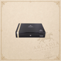 Arcadia Cigars Montecristo Edmundo Reserva Cosecha 2018 black lacquered cigar box with gold accents