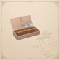 Arcadia Cigars box of Montecristo Wide Edmundo Cuban cigars featuring a 54 ring gauge and Duke No.3 format.
