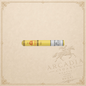 Arcadia Cigars Montecristo Tubos Cuban Corona Grande cigar in a yellow protective aluminium tube