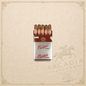 Arcadia Cigars Partagas Capitols pack of five Cuban Marevas cigars in a silver metal tin with red branding.
