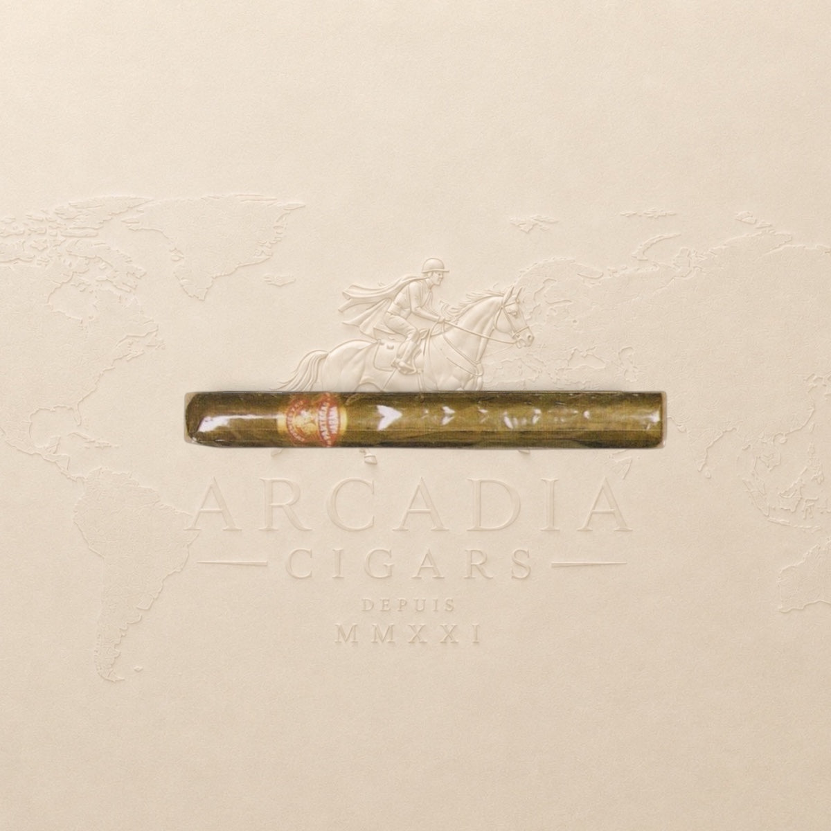 Arcadia Cigars Partagás Londres Extra Cuban cigar with a classic brown wrapper and red and gold band