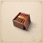 Arcadia Cigars Punch Super Robusto 2007 Edición Regional Asia Pacífico cigars in a wooden box on a world map background