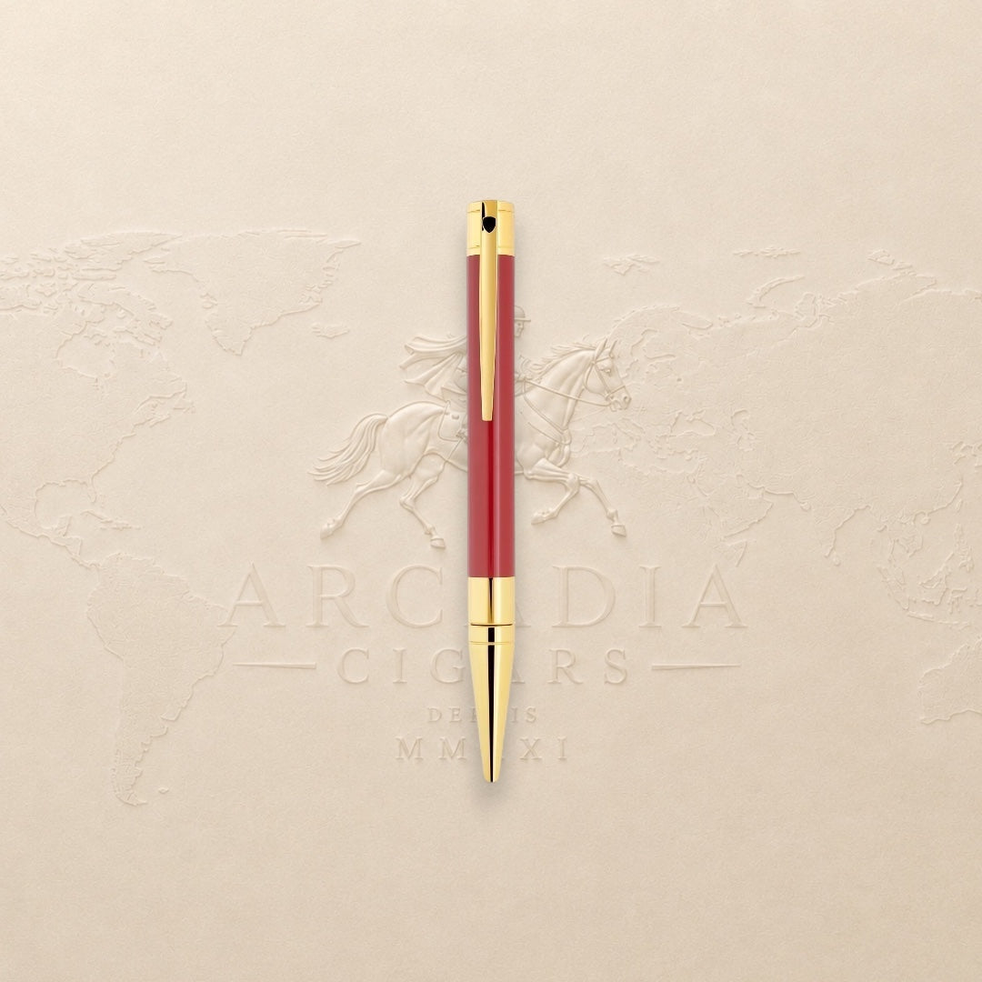 S.T. Dupont D-Initial Ballpoint Pen Dragon - Red