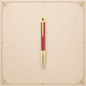 S.T. Dupont D-Initial Ballpoint Pen Dragon - Red