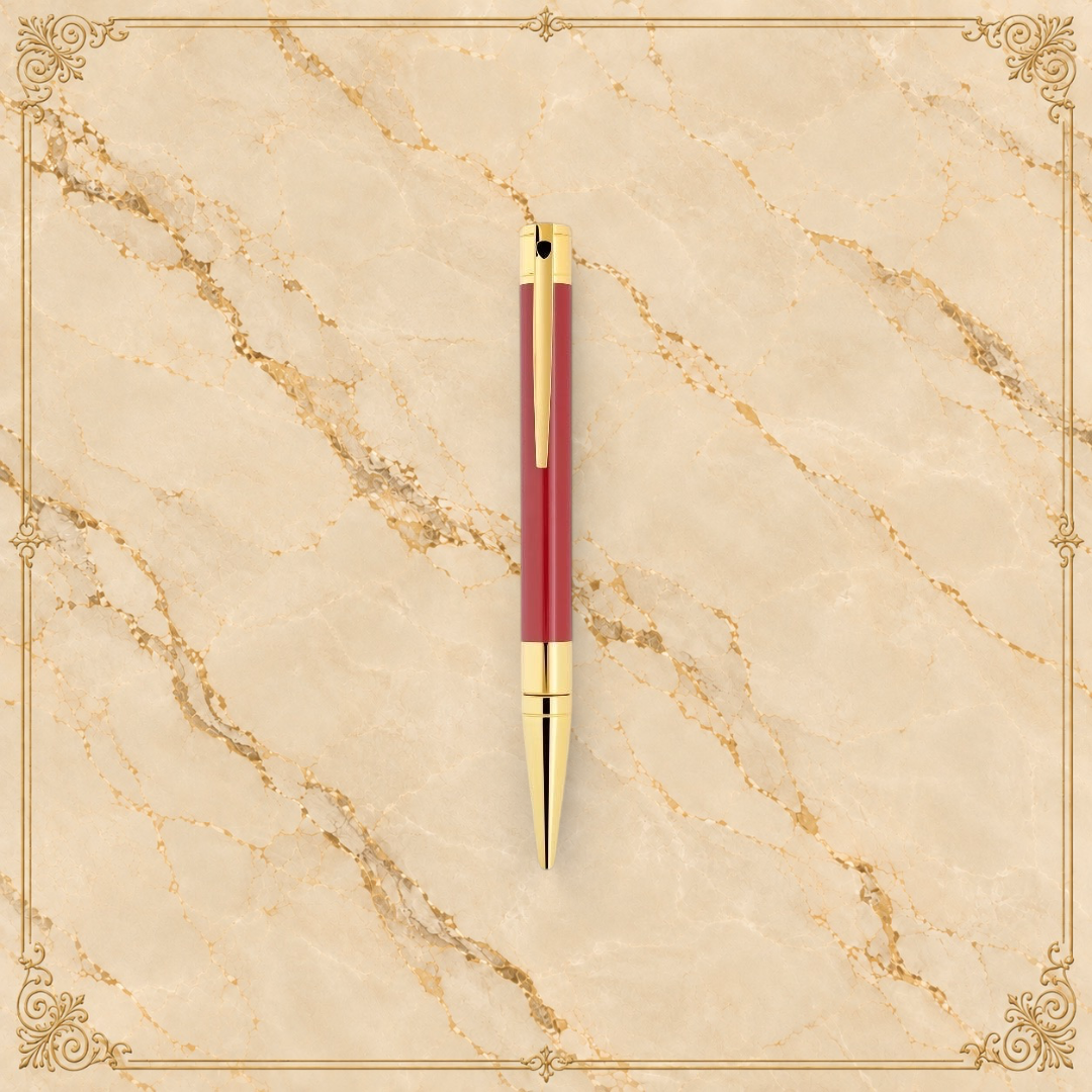 S.T. Dupont D-Initial Ballpoint Pen Dragon - Red