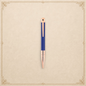 S.T. Dupont D-Initial Ballpoint Pen Dragon Royal Blue