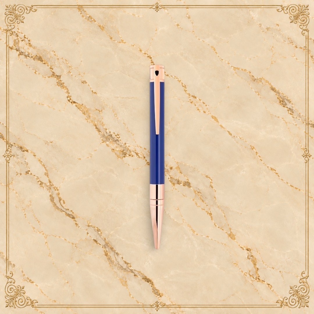 S.T. Dupont D-Initial Ballpoint Pen Dragon Royal Blue