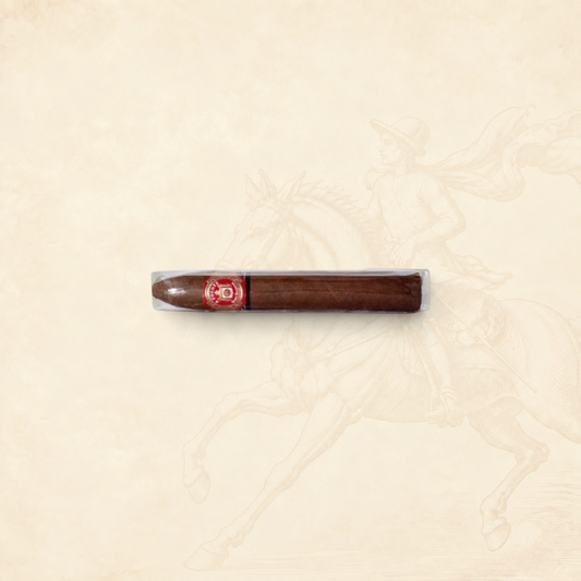 Arcadia Cigars Arturo Fuente Don Carlos Belicoso cigar with an African Cameroon wrapper in cellophane packaging