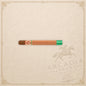 Arcadia Cigars Arturo Fuente Double Chateau cigar with a cedar sleeve and green ribbon on a cream background
