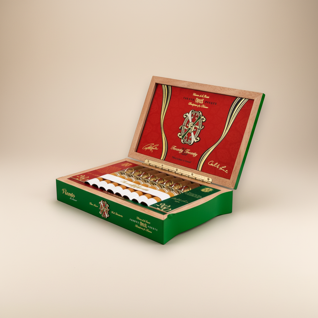 Arcadia Cigars Arturo Fuente Opus X 2020 Viento d’Amor limited edition cigar box, Toro Especial vitola.