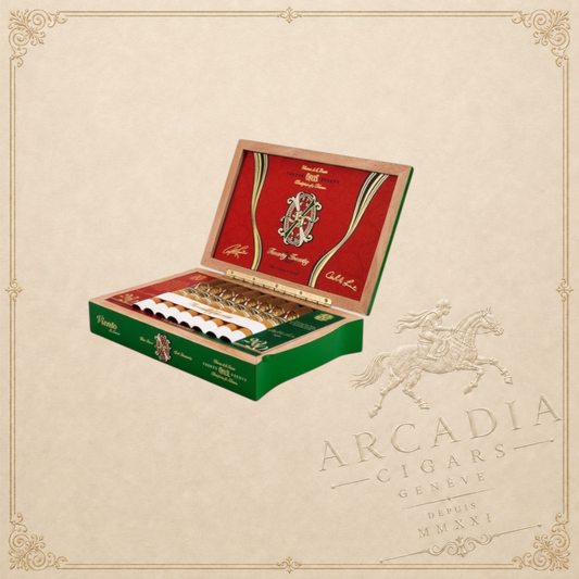 Arcadia Cigars Arturo Fuente Opus X 2020 Viento d’Amor limited edition cigar box, Toro Especial vitola.