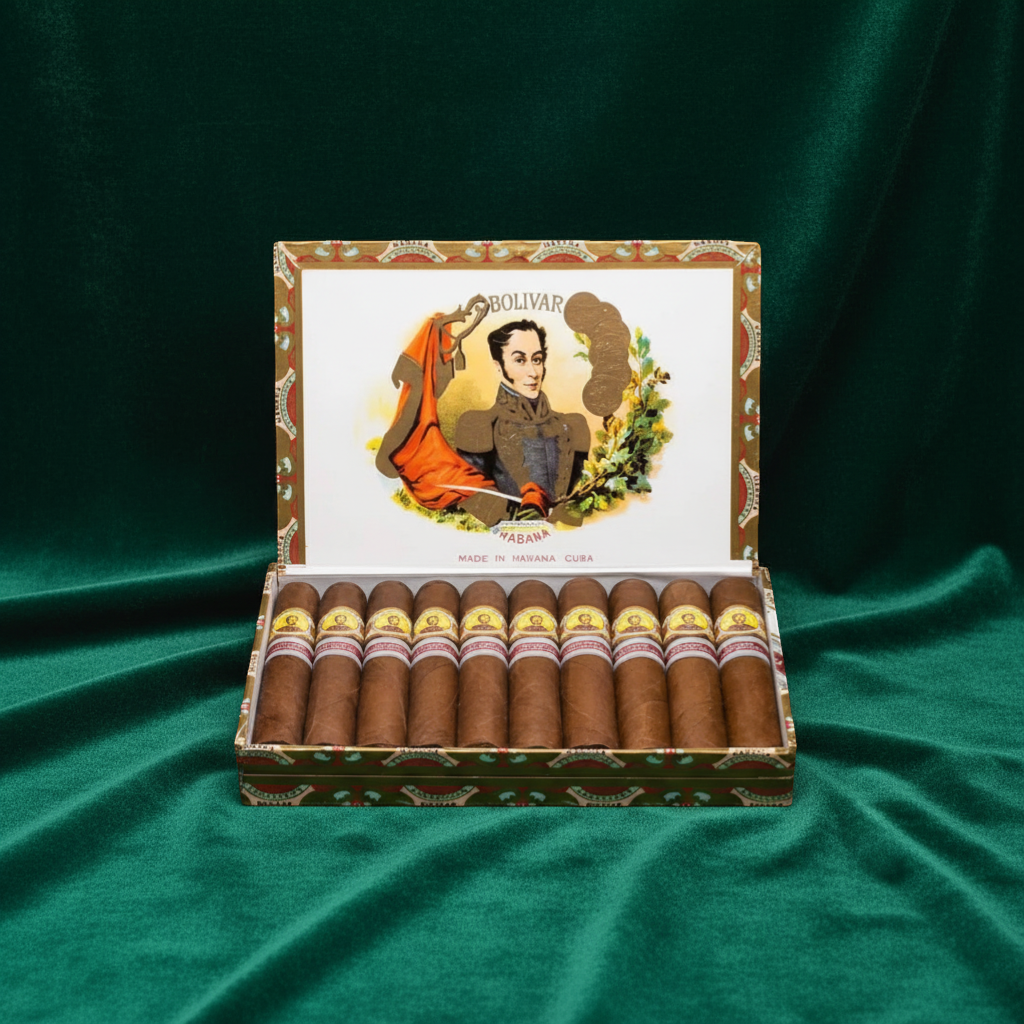 Arcadia Cigars presents the Bolívar Belgravia 2015 UK Regional Edition cigars. Full-bodied robusto extra format, Cuban tobacco.