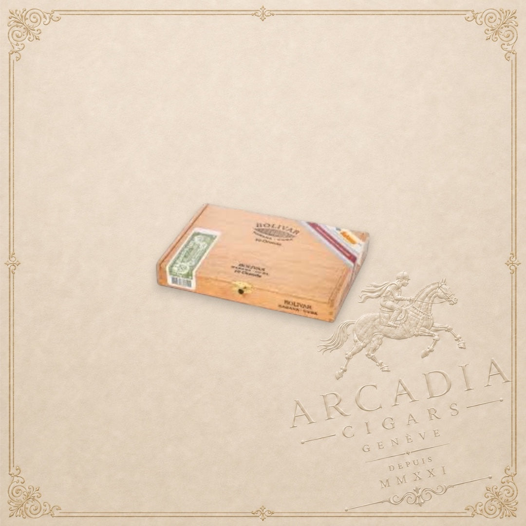 Arcadia Cigars box of Bolivar Orenda Edmundo cigars, a 2025 Balkan Regional Edition Cuban cigar collection.