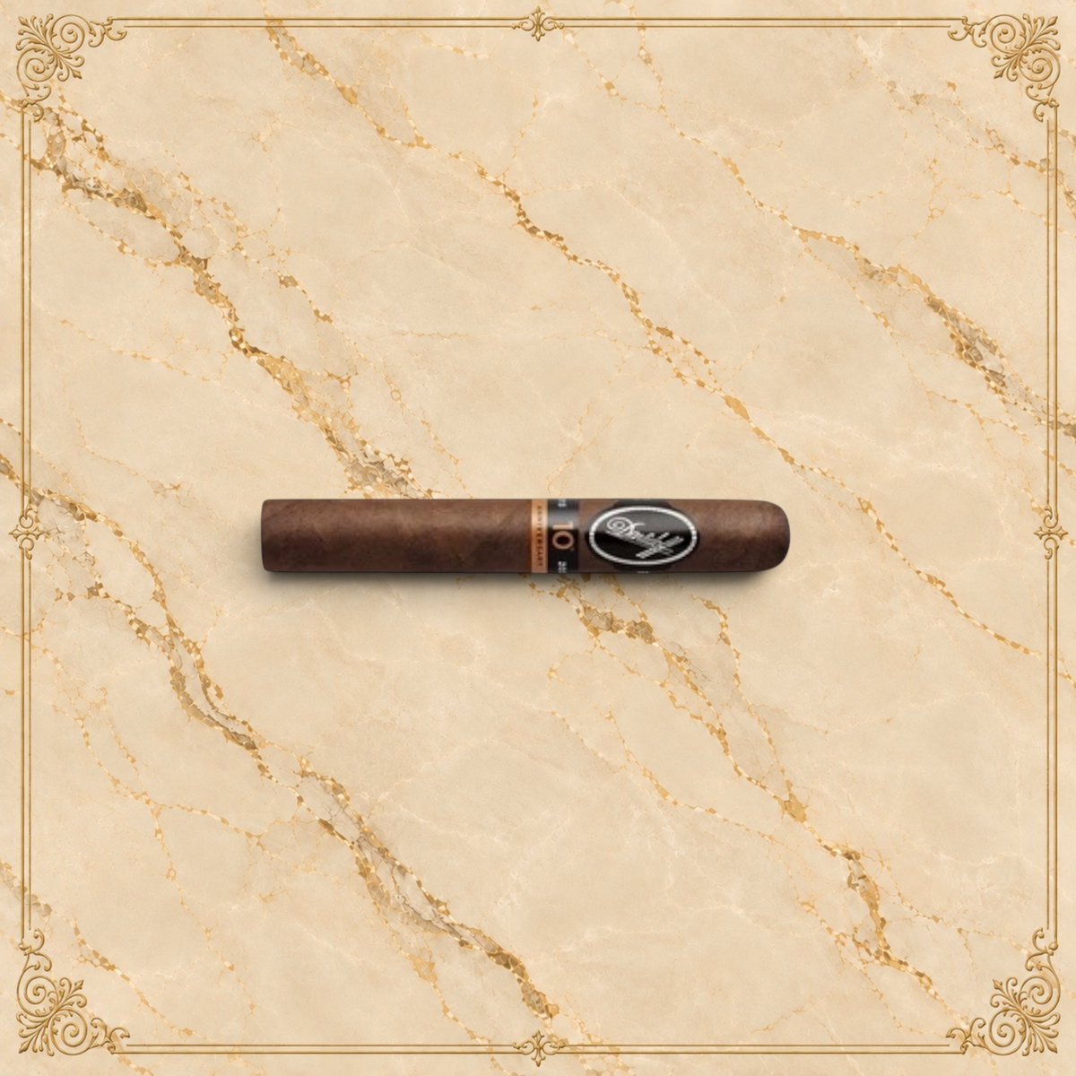 Arcadia Cigars Davidoff Nicaragua 10th Anniversary Limited Edition 2023 Gran Toro cigar with black and gold bands