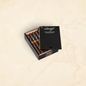 Arcadia Cigars Davidoff Puro Dominicano Corona Larga cigars in an open black wooden box on a neutral background