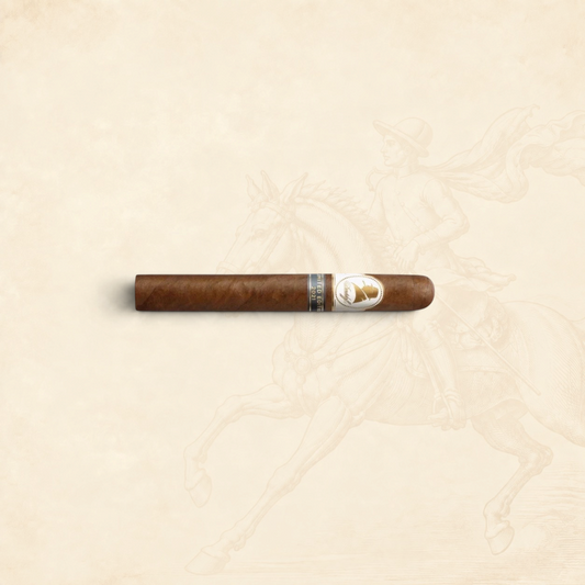 Arcadia Cigars Davidoff Winston Churchill Toro Limited Edition 2021 cigar with a dark brown wrapper on a beige background