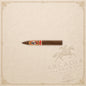 Arcadia Cigars God of Fire by Carlito Piramide cigar with a tapered head and ornate band on a textured background.