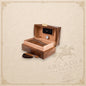 Arcadia Cigars Montecristo Linea 1935 wooden humidor with 60 cigars, hygrometer, and matching ashtray