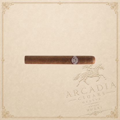 Arcadia Cigars Montecristo No. 4 petit corona cigar with wood, cocoa, and spice notes.