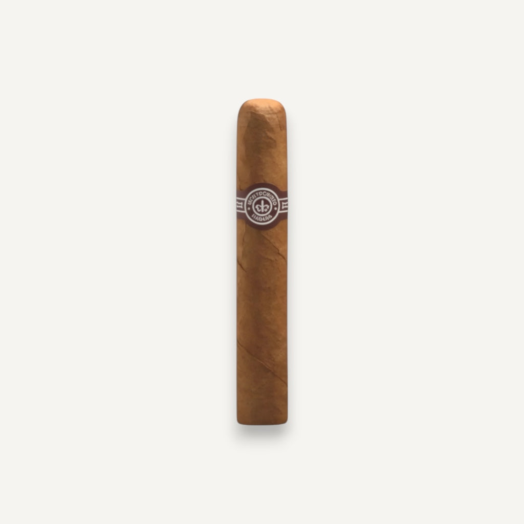 Arcadia Cigars Montecristo No. 5 Perla cigar, 4" length, with notes of cedar and nuts.